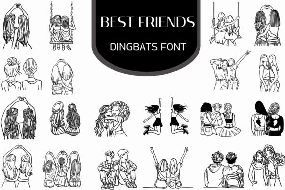 Celebrate the Beauty of Connection with the Best Friends Font