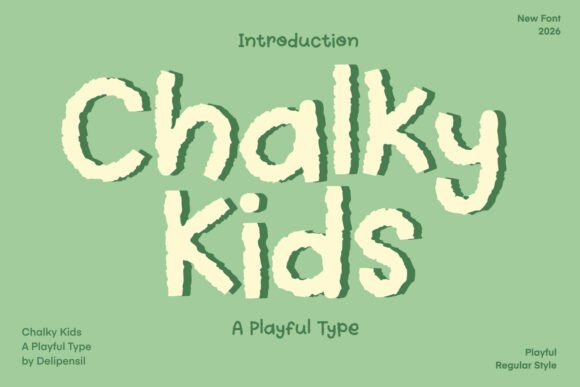 Chalky Kids: The Handwritten Font That Brings Childhood Joy to Every Design