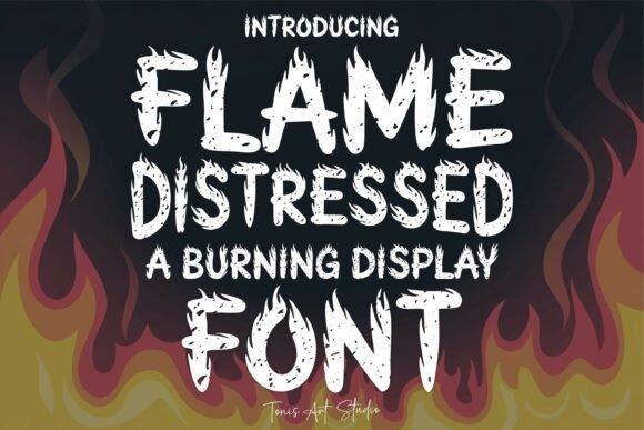 Flame Distressed Font