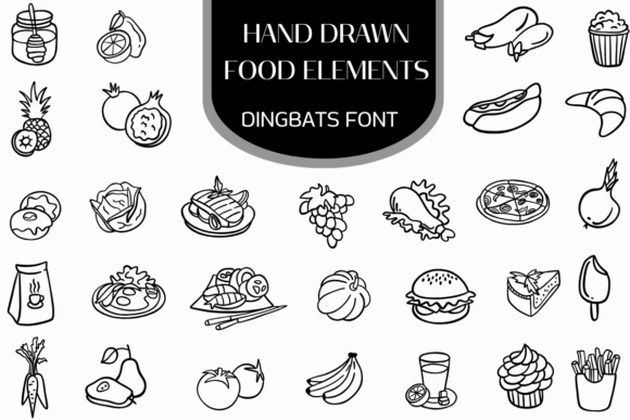 Hand Drawn Food Elements