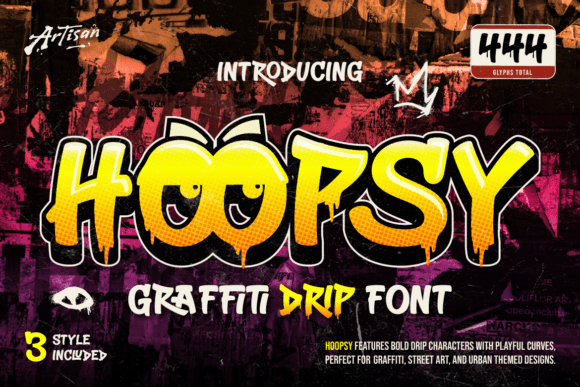 Hoopsy: The Graffiti Drip Font That Commands Attention