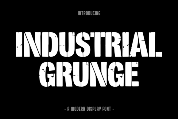 Industrial Grunge: When Typography Becomes a Testament to Time and Tension