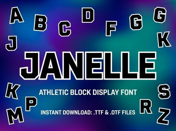 Janelle: The Varsity Typeface That Builds Identity Before the First Whistle