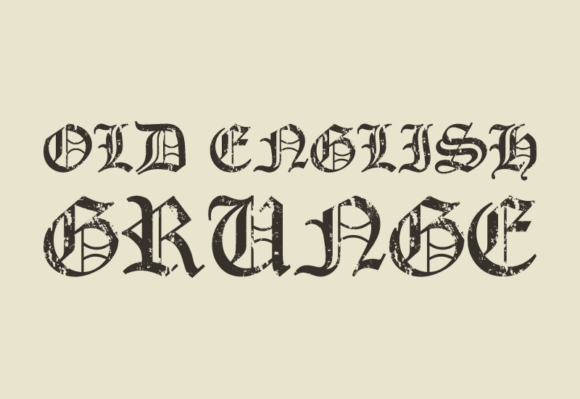 Old English Grunge: Where Medieval Typography Meets Modern Grit