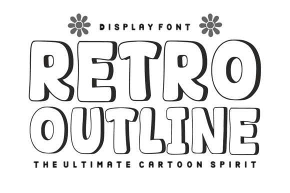 Retro Outline: Bubbly, Bold & Built for Fun