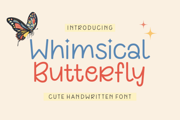 Whimsical Butterfly Font